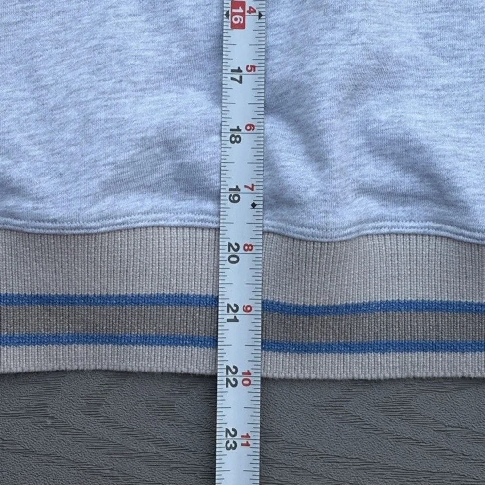 Lululemon Perfectly Oversized Ringer Crew Sweatshirt Gray Stripe M 8/10 Active